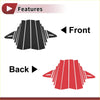 Black and red sleek angular car spoiler trim strips for toyota allion 2021-2023 back side view