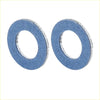 12 blue felt oil drain plug gaskets with metallic edges for Toyota 4wd ute offroad models 1990-2023