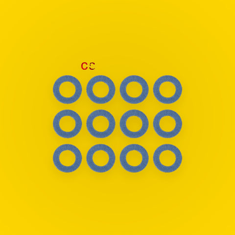 12 x M12 Blue Oil Drain Plug Gaskets for Toyota (1990-2023)