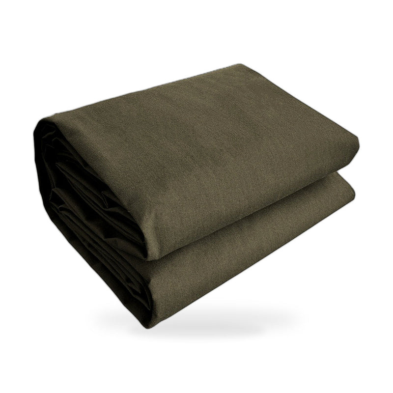 370cm x 610cm Heavy Duty Olive Drab Canvas Tarp Waterproof UV Resistant — image 1