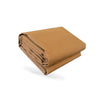 300x300cm Heavy Duty Dark Tan Canvas Tarp Waterproof UV Resistant to suit — image 4