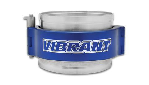 Vibrant Performance HD Clamp System Assembly for 3.5in. OD Tubing - Blue Clamp