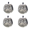 4x Chrome Power Operated Recessed Folding Whale Tail T-Lock Handle to suit — image 5