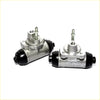 13/16 silver metal rear wheel brake cylinder with black rubber seals and threaded fittings for Nissan Atlas UD Condor