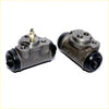 Gray metallic 13/16 rr wheel brake cylinder with black rubber end caps and brass fitting for mitsubishi delica 1988-1999