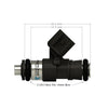 Injector Dynamics ID1300-XDS Injector Single, 34mm Length, 14mm Top O-Ring, 14mm Lower O-Ring