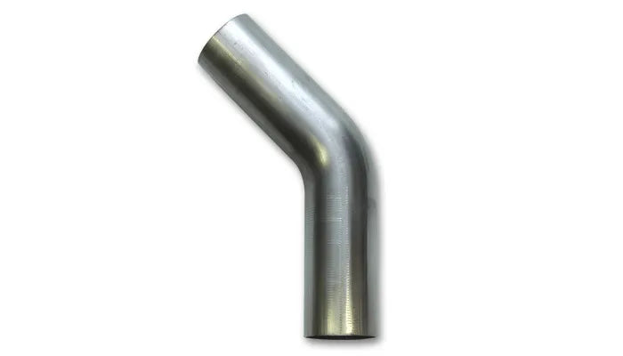 Vibrant Performance 2.5in O.D. T304 SS 45 deg Mandrel Bend 6in x 6in leg lengths - 3.5in Centerline Radius