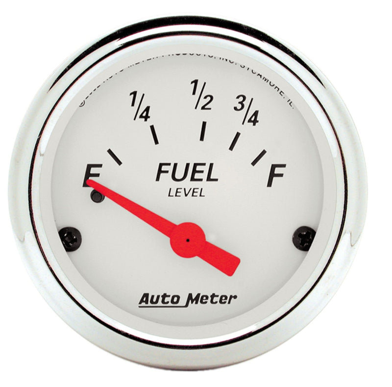 AutoMeter Arctic White Series Fuel Level Gauge AU1316