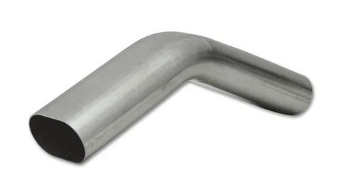 Vibrant Performance 3in Oval Nominal Size T304 SS 45 deg VERTICAL Mandrel Bend 6in x 6in leg lengths