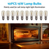 10PCS E14 Salt Lamp Globe Bulb 15W Light Bulb 230V to suit Refrigerator Ove — image 3
