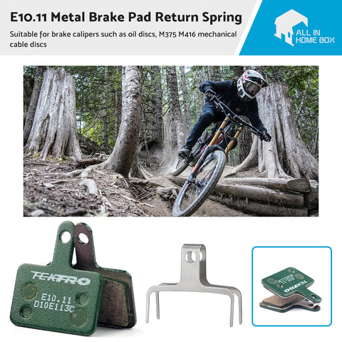 High Performance Metal Ceramic Compound Brake Pad Return Spring to suit Tek — image 2