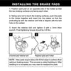High Performance Metal Ceramic Compound Brake Pad Return Spring to suit Tek — image 6
