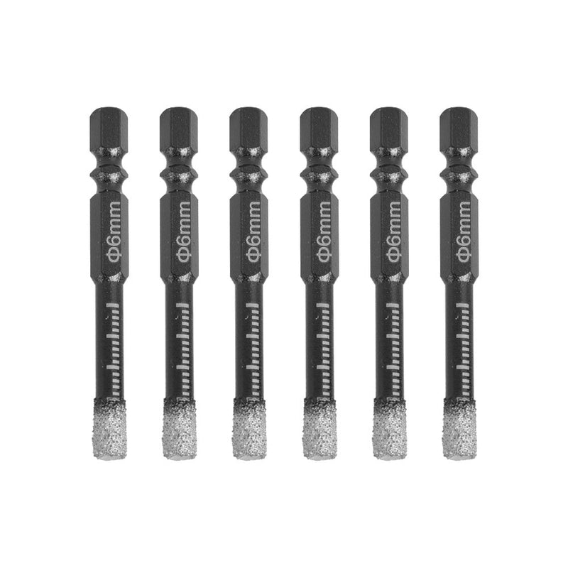 5x Dry Diamond Drill Bit 6mm to suit Porcelain Granite Tile — image 1