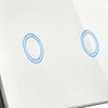 87x87mm LED Touch Wall Light Switch 2-Gang 1-Way to suit Home Office Instal — image 4