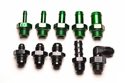 Radium Engineering 8ANORB to 1/8NPT Female Adapter Fitting - Green Anodized