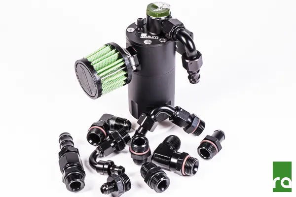 Radium Engineering 10AN ORB to 6AN Male Fitting - Black