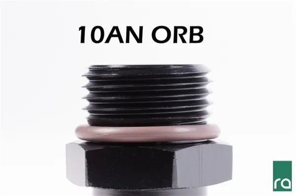 Radium Engineering -10AN 90 Deg 2-Piece Adapter for 1/2 Push-Lok Hose - Black