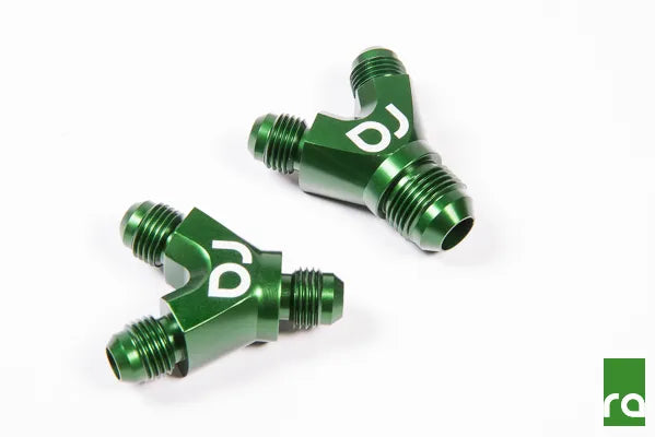Radium Engineering Dual -6AN to -8AN Y-Adapter Block Fitting