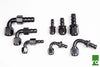 Radium Engineering PushLok Hose End, 8AN, 90Deg