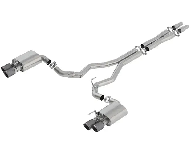 Borla Exhaust 3" Atak Catback Exhaust w/Valves - Carbon Fiber Black Tip (Mustang GT 5.0L 18+)