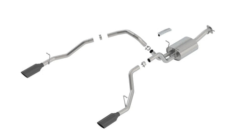 Borla Exhaust Cat-Back Exhaust S-Type Black Tips (Ram 1500 19+) — fits Dodge Ram 5th