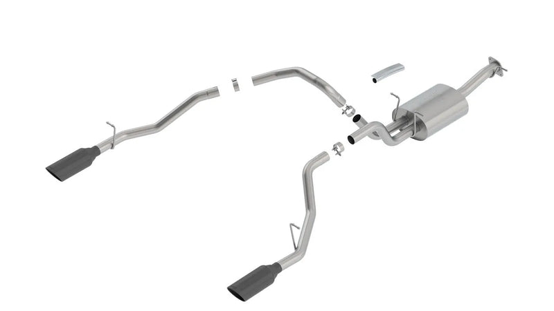 Borla Exhaust Borla Atak SS Catback Exhaust - Black Chrome Tip (RAM 1500 5.7L V8 AT 4DR Crew Cab Short Bed 19)