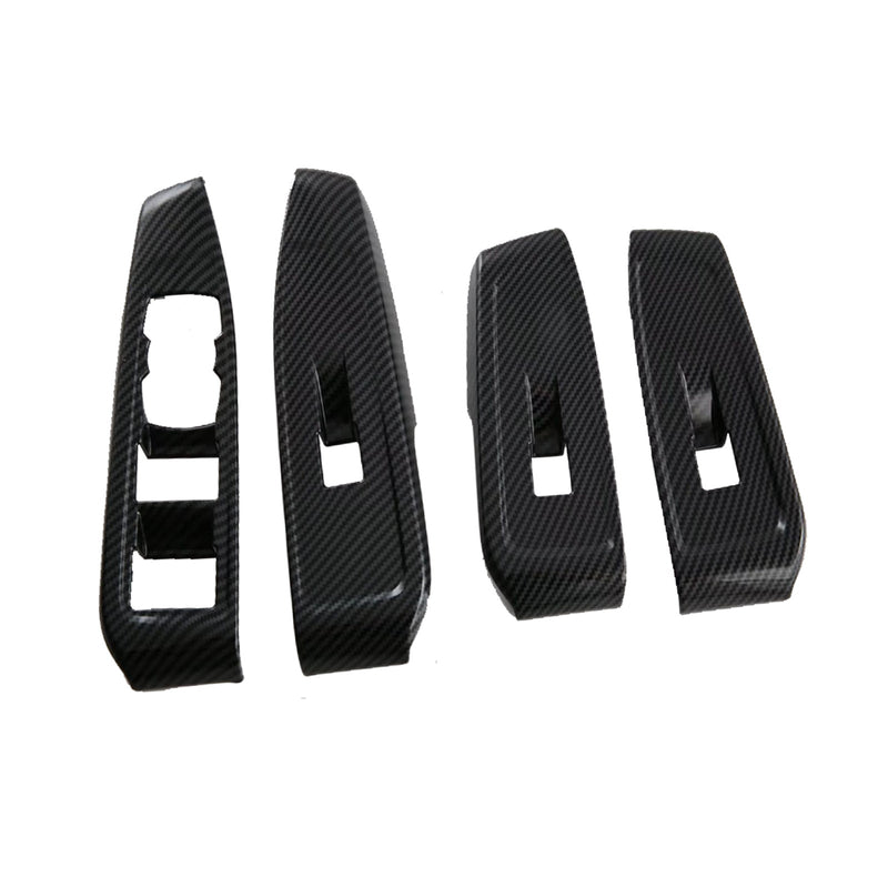 4x Carbon Car Window Control Panel Switch Cover to suit Ford Ranger — image 1