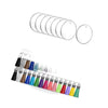 120PCS Sublimation Blanks Keychains Bulk Keychains Ornament Set with Tassels — image 2