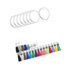 120PCS Sublimation Blanks Keychains Bulk Keychains Ornament Set with Tassels — image 3