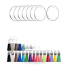 120PCS Sublimation Blanks Keychains Bulk Keychains Ornament Set with Tassels — image 1