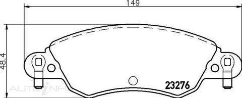 C-Plus Brake Pads Front Citroen C5 01-On - MDB2189