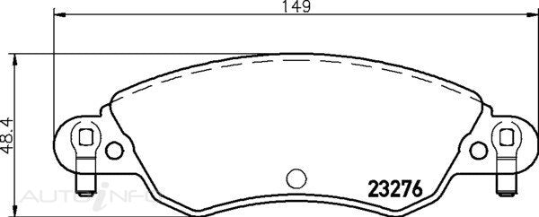 C-Plus Brake Pads Front Citroen C5 01-On - MDB2189