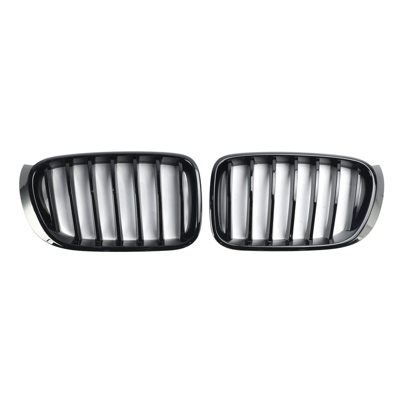 BMW X3 X4 F25 F26 Gloss Black Kidney Grille (2014-2017)