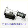 Black metal 15/16 rear brake wheel cylinder for mitsubishi pajero montero 4wd shown with caliper measurement