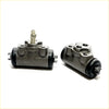 Gray metallic 15/16 rear brake cylinder for mitsubishi pajero montero 4wd with black rubber seals and threaded fittings