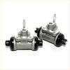 Silver and black 15/16 rear brake cylinders with threaded fittings for Nissan Navara Datsun D21 1986-1997
