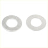 Two silver metal m12 engine oil drain screw gaskets with matte finish for toyota prius 2001-2005