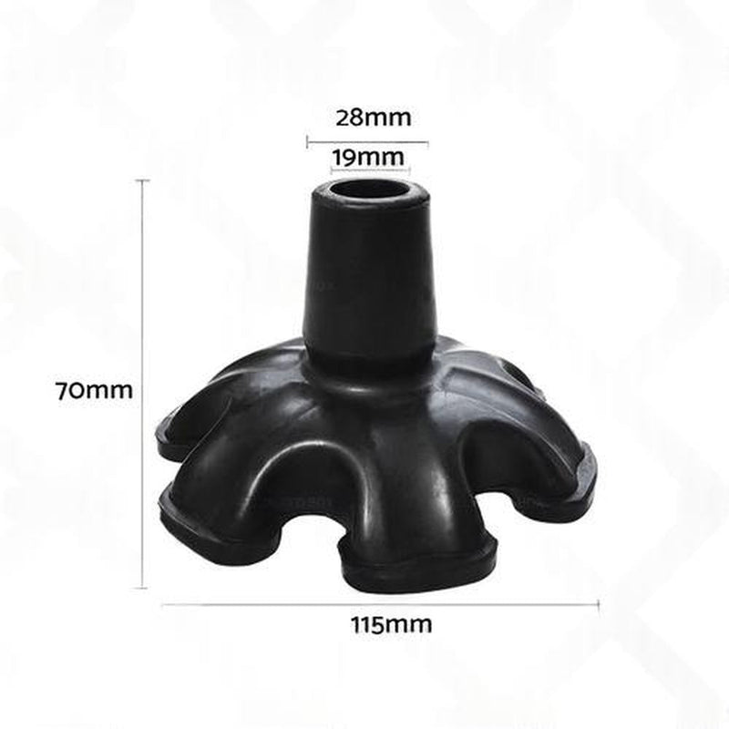 Non-slip Rubber Cane Tip to suit Universal Walking Stick — image 1