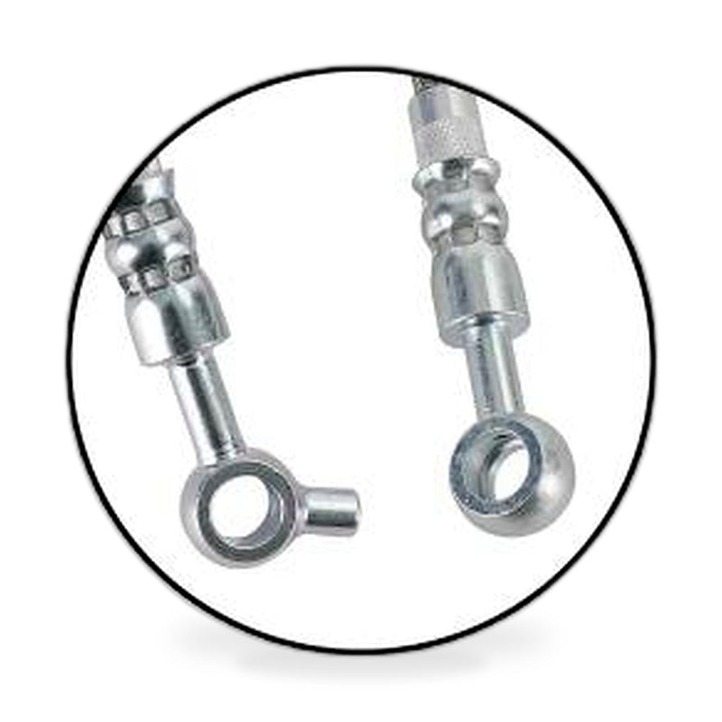 Front & Rear Braided Brake Line Hose Set to suit Nissan Patrol GQ Y60 — image 1