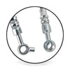 Front & Rear Braided Brake Line Hose Set to suit Nissan Patrol GQ Y60 — image 5