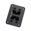Dual Twin Aluminum Flush Mount Plate to suit Anderson Style Plug 50A — image 2