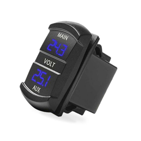 12V-24V Dual Voltmeter Battery Monitor LED Digital Car Boat Marine Gauge — image 2
