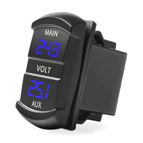 12V-24V Dual Voltmeter Battery Monitor LED Digital Car Boat Marine Gauge — image 1