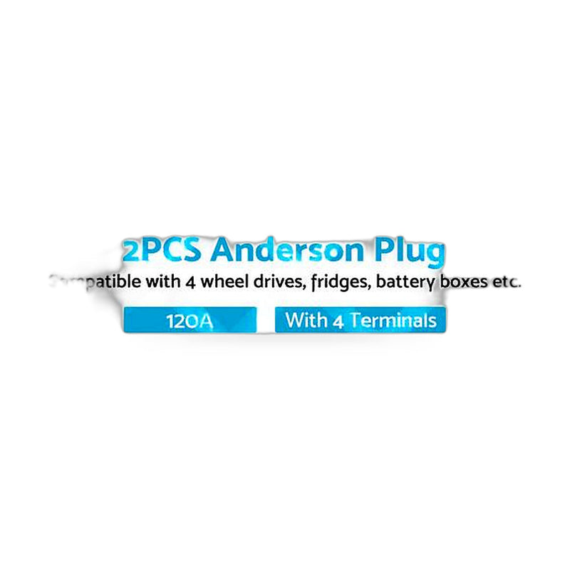 2x Grey Anderson Style Plug 120A Heavy Duty Connector (Pair) to suit Universal Use — image 1