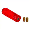 Vibrant red 15cm resin diamond top led gear knob with faceted plastic design and gold-colored locking nuts