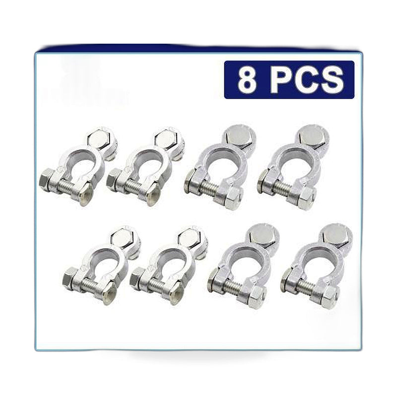 8PCS Car Battery Terminals Positive Negative Connectors to suit Most Car Bo — image 1