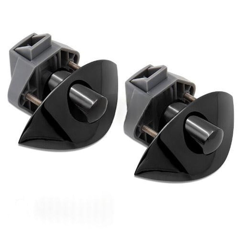 2x Zinc Alloy Half Moon Handle Push Lock Knob (Pair) to suit Camper RV Kitchen Cab — image 1