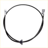 Black rubber-coated 167.5 cm speedometer cable with metallic connectors for mitsubishi triton colt l200 strada 1996-2006