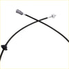 Black rubber-coated speedometer cable with metallic connectors and knurled adjustment knob for mitsubishi triton colt l200 strada 1996-2006