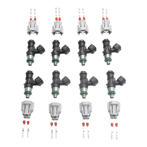 Deatschwerks Set of 8 2400cc/min for the Fitech Go EFI 8/Holley Super Sniper 1250/ Sniper Xflow 1375/Stealth 4500 TBI Units